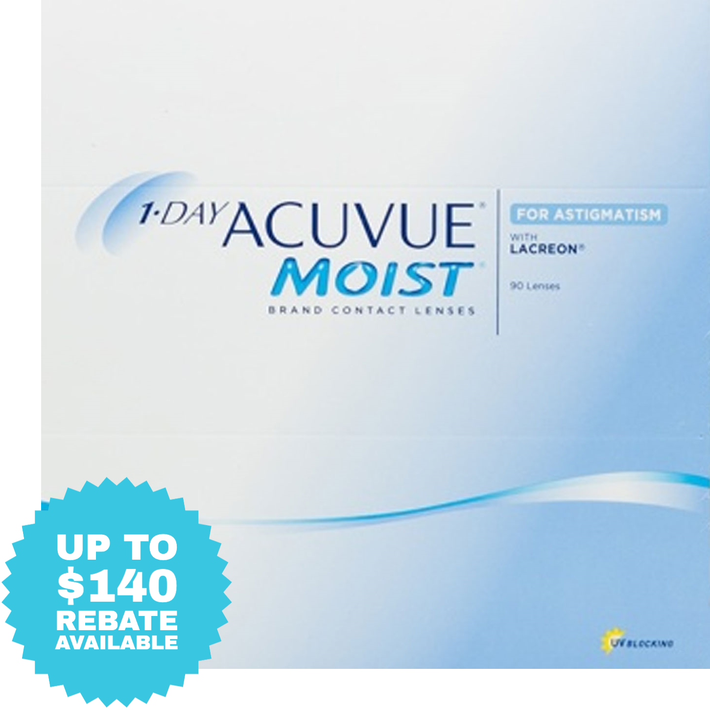 1‐DAY ACUVUE® MOIST for ASTIGMATISM (90 Pack)